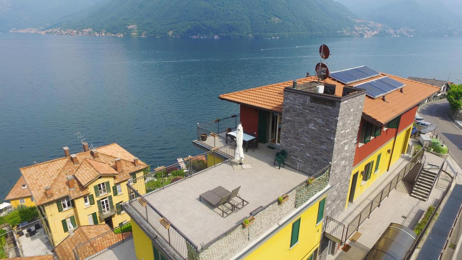 Appartamento Luxury Penthouse With Big Terrace Argegno Esterno foto